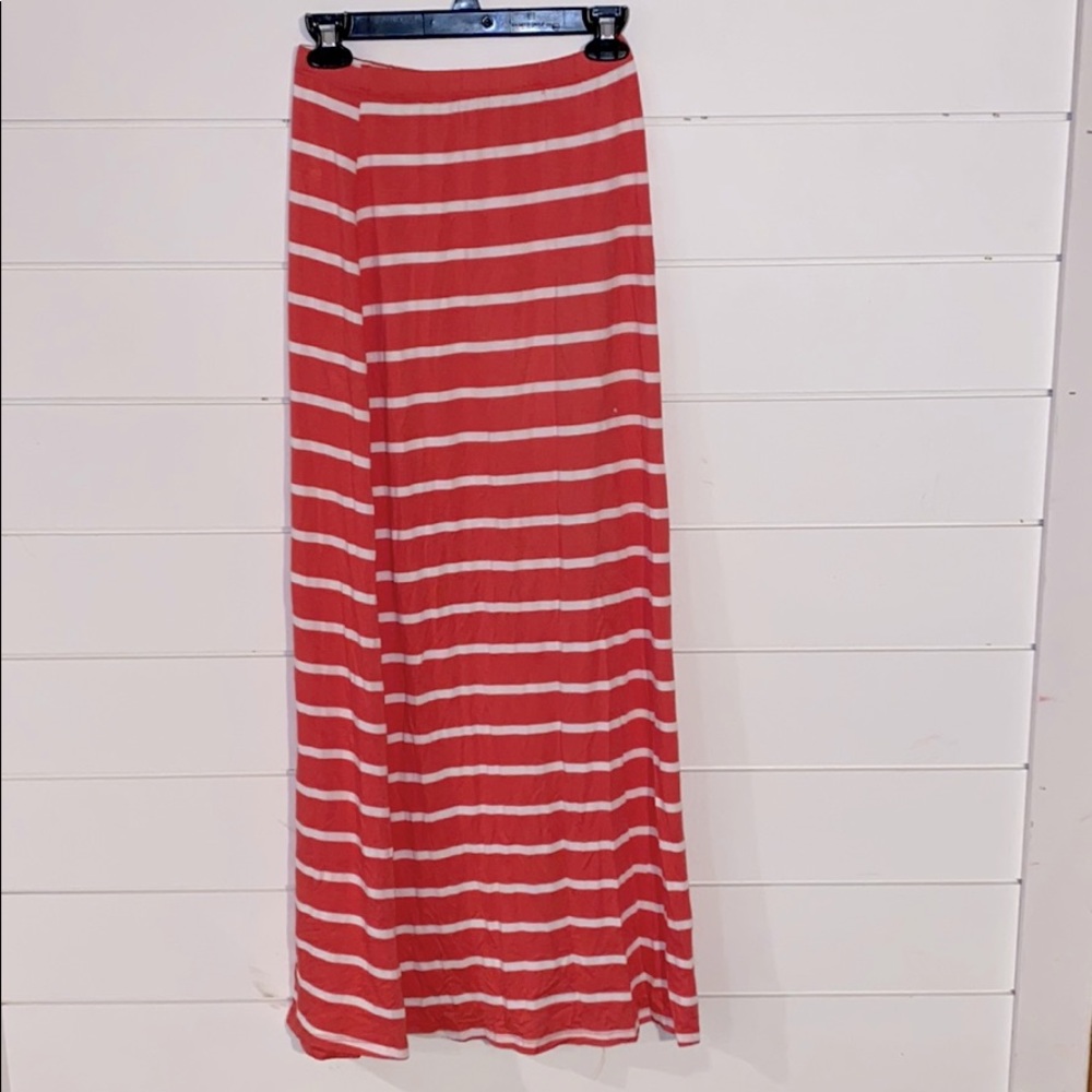 Coral maxi skirt